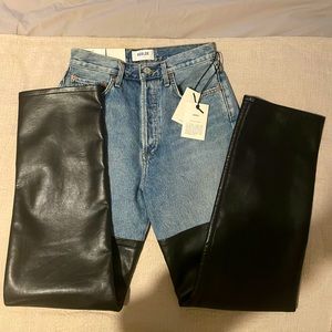 Brand New With Tags Agold Leather Jeans